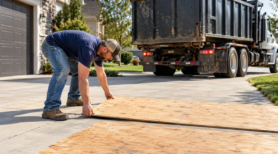 How to Prepare Your Driveway for a Dumpster