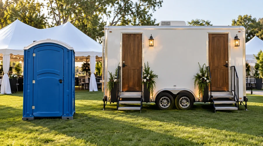 Restroom Trailer vs Porta Potty