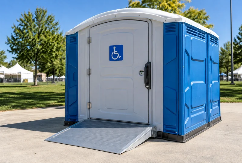 ADA accessible restroom set up and ready for use